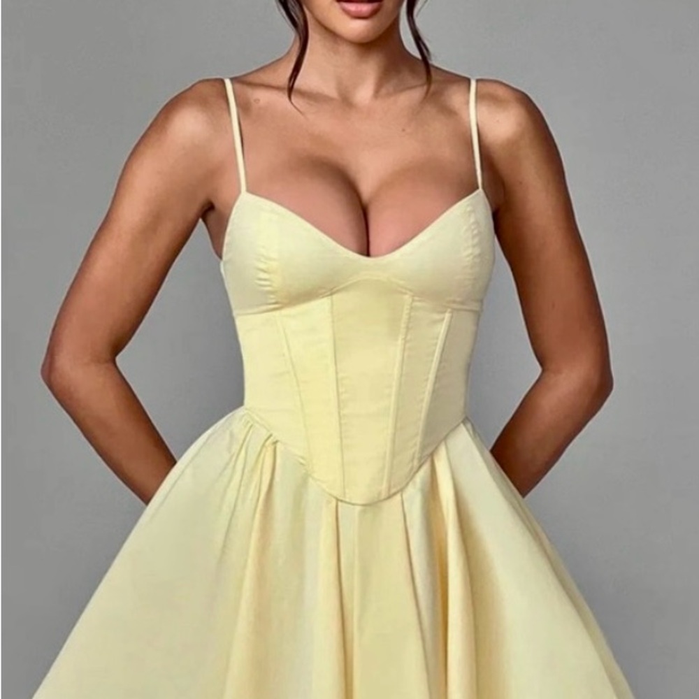 Babyboo Analeigh Dress - Butter Yellow - XS